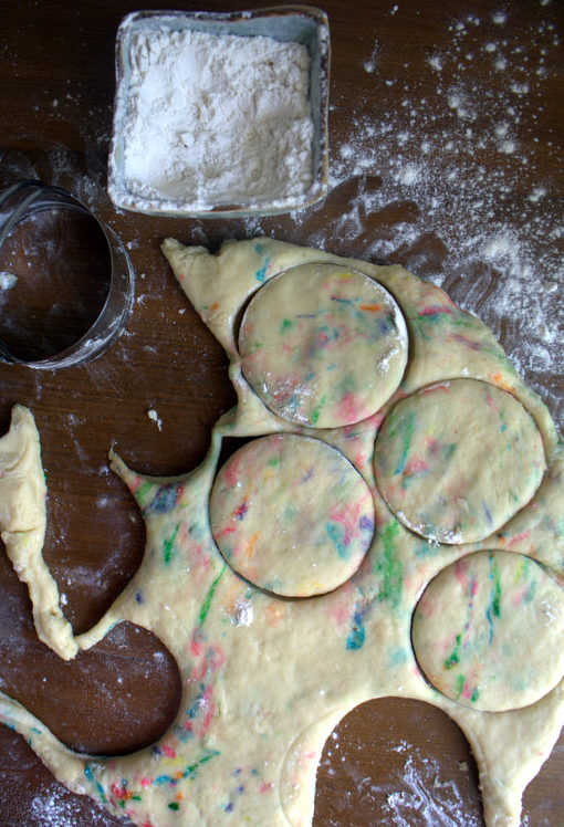 birthday cake doughnuts