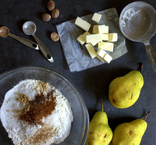 Fresh pear spice scones