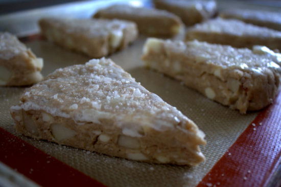 Fresh pear spice scones