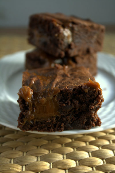 dulce de leche brownies