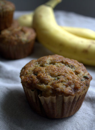 Healthy-ish Breakfast Banana Zucchini Muffins