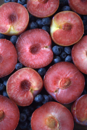 Plum & Blueberry Almond Cream Galette