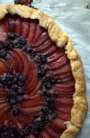 Plum & Blueberry Almond Cream Galette