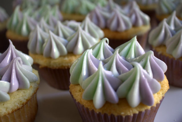 lemon raspberry cupcakes with a vanilla bean cream cheese frosting