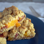 peach shortbread bars